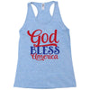 god bless america Racerback Tank