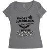 ghost &amp; goblins don't scare me! i survived carcionid cancer please sup Women's Triblend Scoop T-shirt