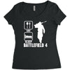 eat sleep battlefield 4, funny Women's Triblend Scoop T-shirt