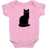 black cat Baby Bodysuit