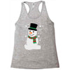 christmas snowman Racerback Tank
