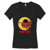 mad bull Women's V-Neck T-Shirt