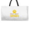 crazy about esperanto Weekender Totes