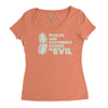 pickles are cucumbers soaked in evil Women's Triblend Scoop T-shirt