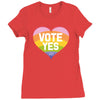 Vote Yes-Australia Marriage Equality Ladies Fitted T-Shirt