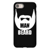 man beard funny mens iPhone 8 Case