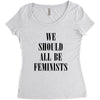 We Should All Be Feminists Women's Triblend Scoop T-shirt