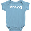 analog white logo Baby Bodysuit