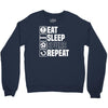 eat sleep spurs Crewneck Sweatshirt