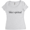 biker spiritual Women's Triblend Scoop T-shirt