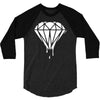 dripping diamond logo 3/4 Sleeve Shirt