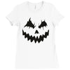 pumpkin face Ladies Fitted T-Shirt