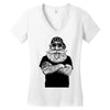 old man Women's V-Neck T-Shirt