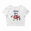 mama bear floral Crop Top