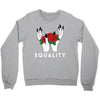equality white Crewneck Sweatshirt
