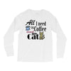 coffee cat Long Sleeve Shirts