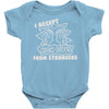 i accept high fives from strangers Baby Onesie