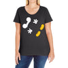 Creating a Little Disney Magic Character Ladies Curvy T-Shirt