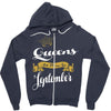queens are born in september Zipper Hoodie