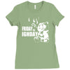 ted friday is highday Ladies Fitted T-Shirt