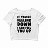 new rude birthday present Crop Top