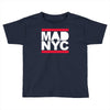 mad nyc new york city run fashion baseball jersey Toddler T-shirt