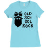 old school rock Ladies Fitted T-Shirt