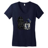 robotic trashcan Women's V-Neck T-Shirt