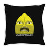 Unacceptable Throw Pillow