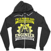 proud engineer dad Zipper Hoodie