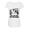 nurse lama Maternity Scoop Neck T-shirt