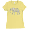 elephant filled pattern cool Ladies Fitted T-Shirt