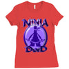 ninja dad Ladies Fitted T-Shirt