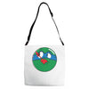 who watches the pizza Adjustable Strap Totes