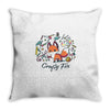 crafty fox Throw Pillow