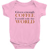 given enough coffee Baby Bodysuit