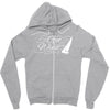 got wind sailing boat Zipper Hoodie