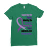 supporting the fighter, admiring the survivors, honoring the taken Ladies Fitted T-Shirt