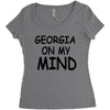 georgia is my mind Women's Triblend Scoop T-shirt