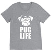 pug life dog V-Neck Tee