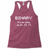 binary geek t shirt 2xl code funny pixels nerdy cpu linux programmer n Racerback Tank