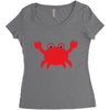 crabby Women's Triblend Scoop T-shirt