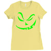 scary pumpkin halloween Ladies Fitted T-Shirt