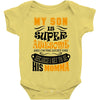 My Son Is Super Awesome His Momma Baby Bodysuit