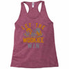 let the wookiee win Racerback Tank