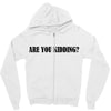 are you kidding Zipper Hoodie