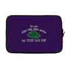 my bass look fat Laptop sleeve