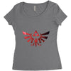 Zelda Galaxy Women's Triblend Scoop T-shirt