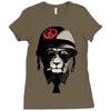 lion Ladies Fitted T-Shirt