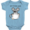 my puns are Baby Bodysuit
